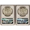 Image 2 : Lot of (2) 1978Mo Doubled Die Reverse 100 Pesos Silver Coins NGC MS63