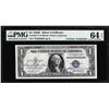Image 1 : 1935F $1 Silver Certificate STAR Note PMG Choice Uncirculated 64EPQ Courtesy Autograph