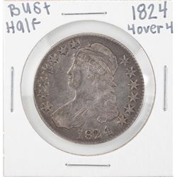 1824 4 Over 4 Capped Bust Half Dollar Coin