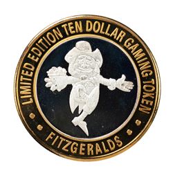 .999 Silver Fitzgerald's Casino & Hotel Reno, NV $20 Limited Edition Gaming Token