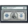 Image 1 : 1923 $5 Porthole Silver Certificate Note Fr.282 PMG Superb Gem Uncirculated 67EPQ