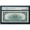 Image 2 : 1923 $5 Porthole Silver Certificate Note Fr.282 PMG Superb Gem Uncirculated 67EPQ