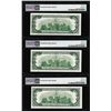 Image 2 : (3) Consecutive 1950E $100 Federal Reserve Notes Chicago PMG Choice Uncirculated 64EPQ