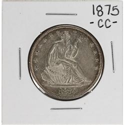 1875-CC Seated Liberty Half Dollar Coin