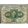 Image 1 : 1862 First Issue Ten Cents Fractional Currency Note