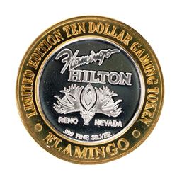 .999 Fine Silver Flamingo Reno, Nevada $10 Limited Edition Gaming Token