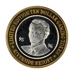 .999 Silver Riverside Resort Hotel & Casino $10 Casino Limited Edition Gaming Token