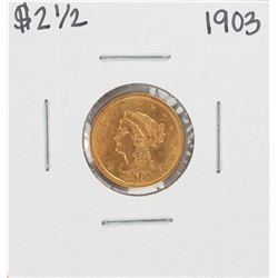 1903 $2 1/2 Liberty Head Quarter Eagle Gold Coin