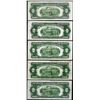 Image 2 : Lot of (5) 1928D/E $2 Legal Tender Notes