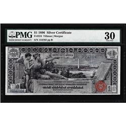 1896 $1 Educational Silver Certificate Note Fr.224 PMG Very Fine 30