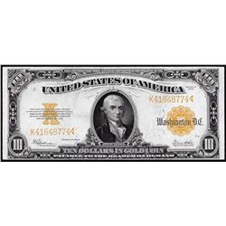 1922 $10 Gold Certificate Note