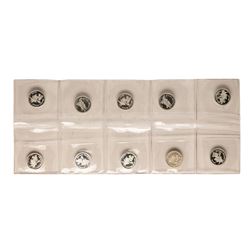 Lot of (10) Disney Mickey & Minnie Mouse 1/20 oz. .999 Fine Silver Coin Rounds