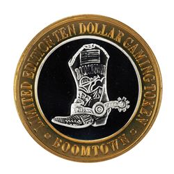 .999 Fine Silver Boomtown Reno, Nevada $10 Limited Edition Gaming Token