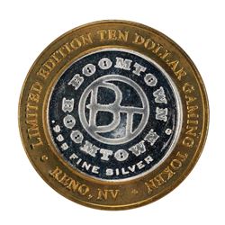 .999 Fine Silver Boomtown Reno, Nevada $10 Limited Edition Gaming Token