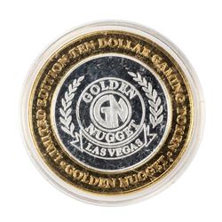 .999 Silver Golden Nugget Las Vegas, Nevada $10 Casino Limited Edition Gaming Token