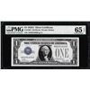 Image 1 : 1928A $1 Funnyback Silver Certificate Note Fr.1601 PMG Gem Uncirculated 65EPQ