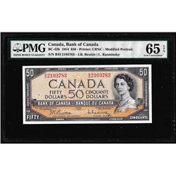 1954 $50 Bank of Canada Note BC-42b PMG Gem Uncirculated 65EPQ