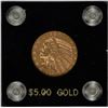 Image 1 : 1909-D $5 Indian Head Half Eagle Gold Coin