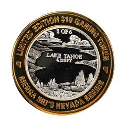 .999 Silver Sierra Sids Sparks, Nevada $10 Casino Limited Edition Gaming Token