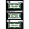 Image 2 : (3) Consecutive 1928A $1 Silver Certificate Notes Fr.1601 PMG Superb Gem Unc. 67EPQ