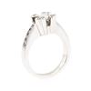Image 4 : 18KT White Gold 0.55 ctw Diamond Ring
