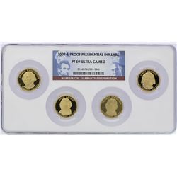 Set of 2007-S $1 Proof Presidential Dollar Coins NGC PF69 Ultra Cameo