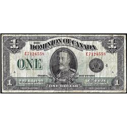 1923 $1 Dominion of Canada Note