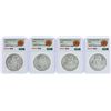 Image 1 : Lot of (4) 1978Mo Mexico 100 Pesos Silver Coins NGC MS64