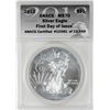 Image 1 : 2013 $1 American Silver Eagle Coin ANACS MS70 First Day of Issue