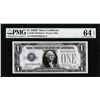 Image 1 : 1928B $1 Funnyback Silver Certificate Note Fr.1602 PMG Choice Uncirculated 64EPQ