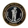 Image 2 : .999 Silver Pioneer Hotel & Gambling Hall $10 Casino Limited Edition Gaming Token