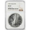 Image 1 : 1995 $1 American Silver Eagle Coin NGC MS69