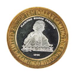 .999 Fine Silver Flamingo Reno, Nevada $10 Limited Edition Gaming Token