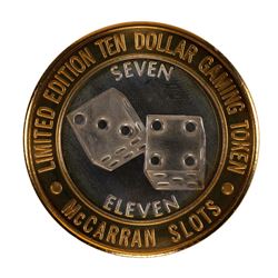 .999 Silver McCarran International Airport $10 Casino Limited Edition Gaming Token