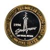 Image 2 : .999 Silver Stratosphere Las Vegas, NV $10 Casino Limited Edition Gaming Token