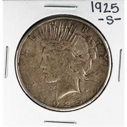 1925-S $1 Peace Silver Dollar Coin