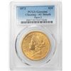 Image 1 : 1873 Open 3 $20 Liberty Head Double Eagle Gold Coin PCGS AU Details