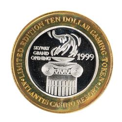 .999 Fine Silver Atlantis Casino & Resort Reno, NV $10 Limited Edition Gaming Token