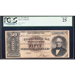 1880 $50 Morris Silver Certificate Note Fr.328 PCGS Very Fine 25