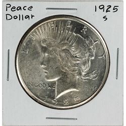 1925-S $1 Peace Silver Dollar Coin