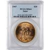 Image 1 : 1907 $20 St. Gaudens Double Eagle Gold Coin PCGS MS64