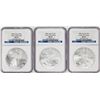 Image 1 : Lot of (3) 2006 $1 American Silver Eagle Coins NGC MS69 Early Releases