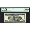 Image 1 : 1996 $20 Federal Reserve Note Full Face Offset ERROR PCGS Choice About New 55PPQ