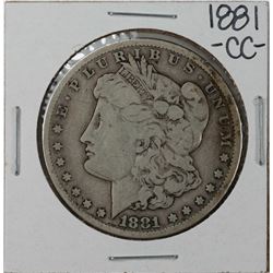 1881-CC $1 Morgan Silver Dollar Coin