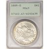 Image 1 : 1885-O $1 Morgan Silver Dollar Coin PCGS MS63 Old Green Rattler Holder