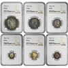 Image 2 : Rare 1903 (6) Coin Proof Set NGC Graded PF64/PF65 BN Great Toning