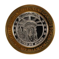 .999 Silver McCarran International Airport $10 Casino Limited Edition Gaming Token