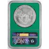 Image 2 : 1991 $1 American Silver Eagle Coin NGC MS69 Green Core