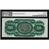 Image 2 : 1872 $50 State of South Carolina Obsolete Note PMG Gem Uncirculated 66EPQ Low Serial