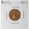 Image 1 : 1911 $2 1/2 Indian Head Quarter Eagle Gold Coin